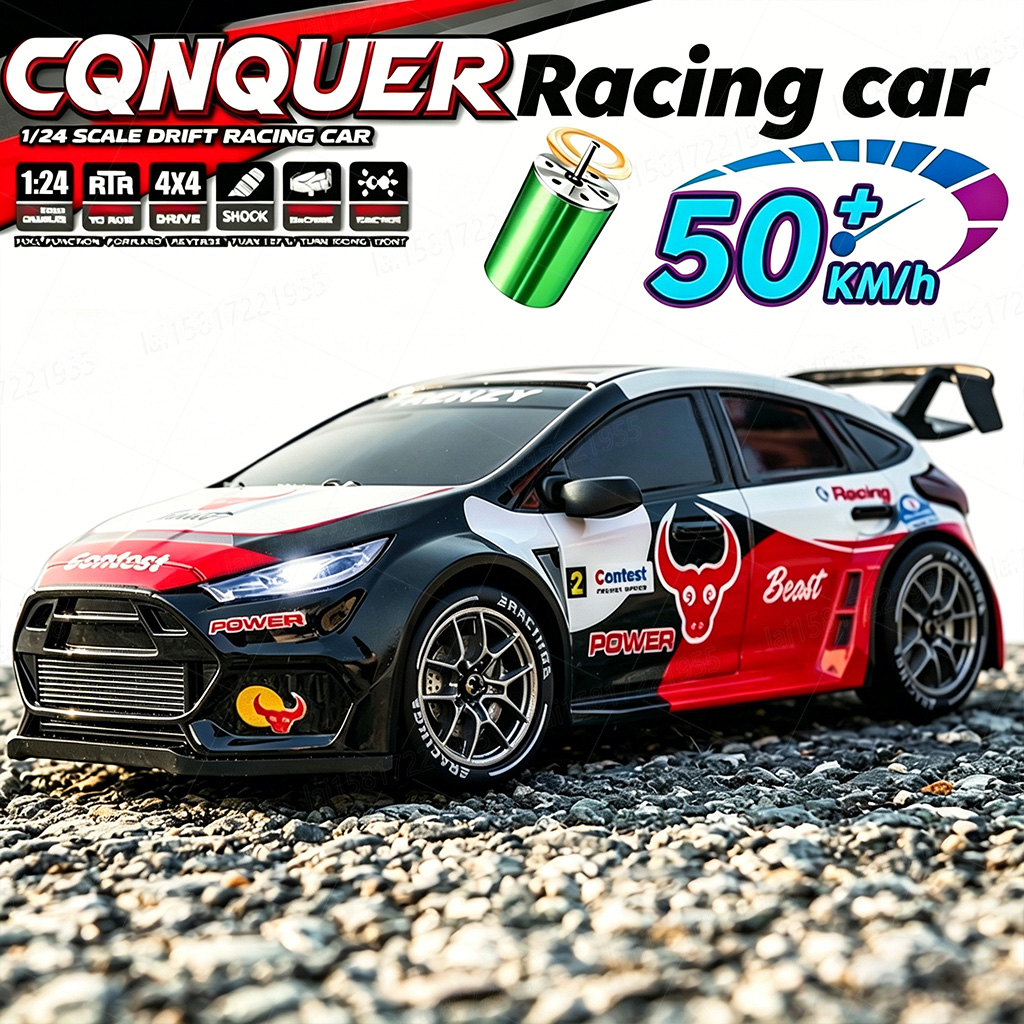 Rc Hobby Toucan - Voiture RC 4x4 1:24, 50 km/h,