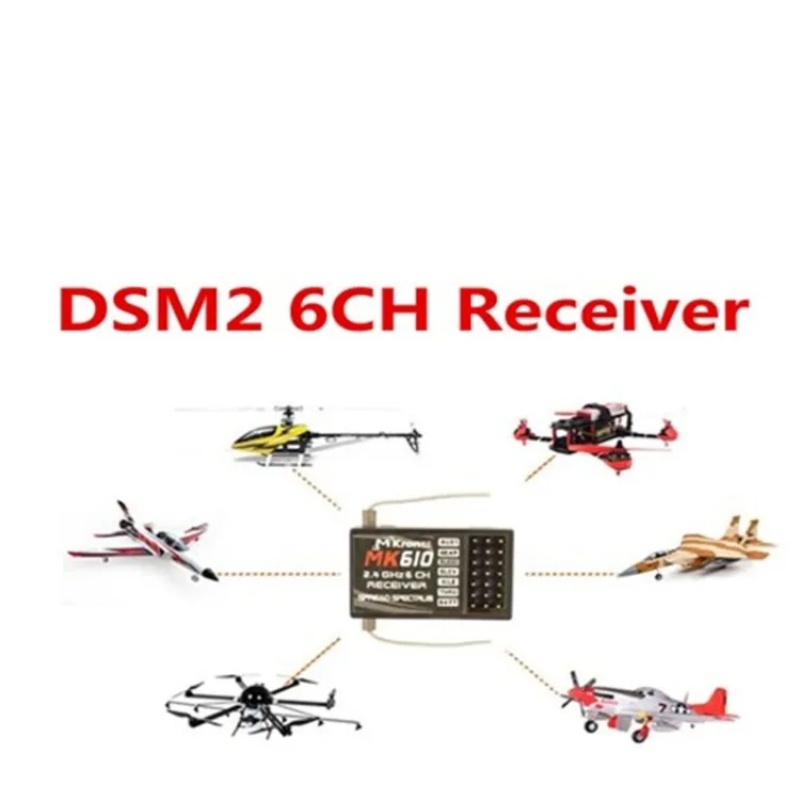DSM2 MK610 AR6100 2.4G 6CH RC  - Rc Hobby Shops avis et prix